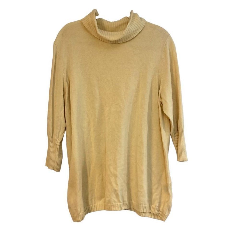Avenue 22/24 Women’s Yellow Turtleneck Sweater